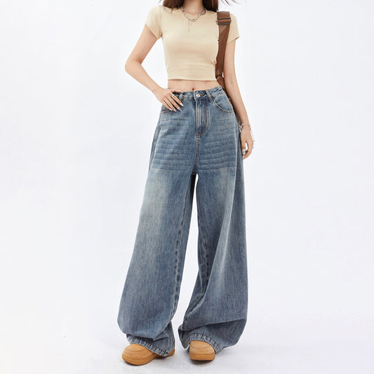 Women's Special High Waist All-matching Straight Trousers